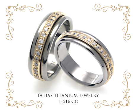 TATIAS Titanium Couple Ring T-516 CO