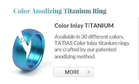 TATIAS Color Anodizing Titanium Rings