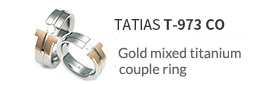 TATIAS Titanium Couple Ring T-973 CO