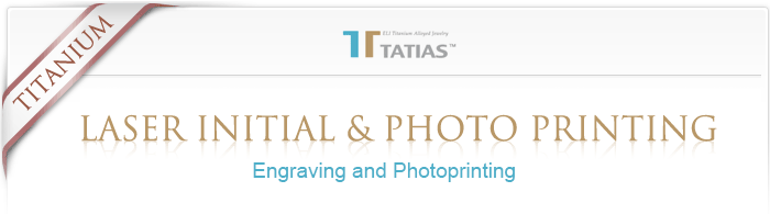 TATIAS Titanium Rings | Engraving and Photoprinting