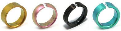 TATIAS Color Anodizing Titanium Ring Sample